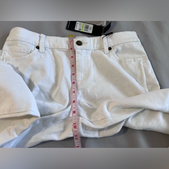 Karl Lagerfeld White Brand New Jeans Size 4 Side Fringe bottom hem Women’s - Picture 4 of 10